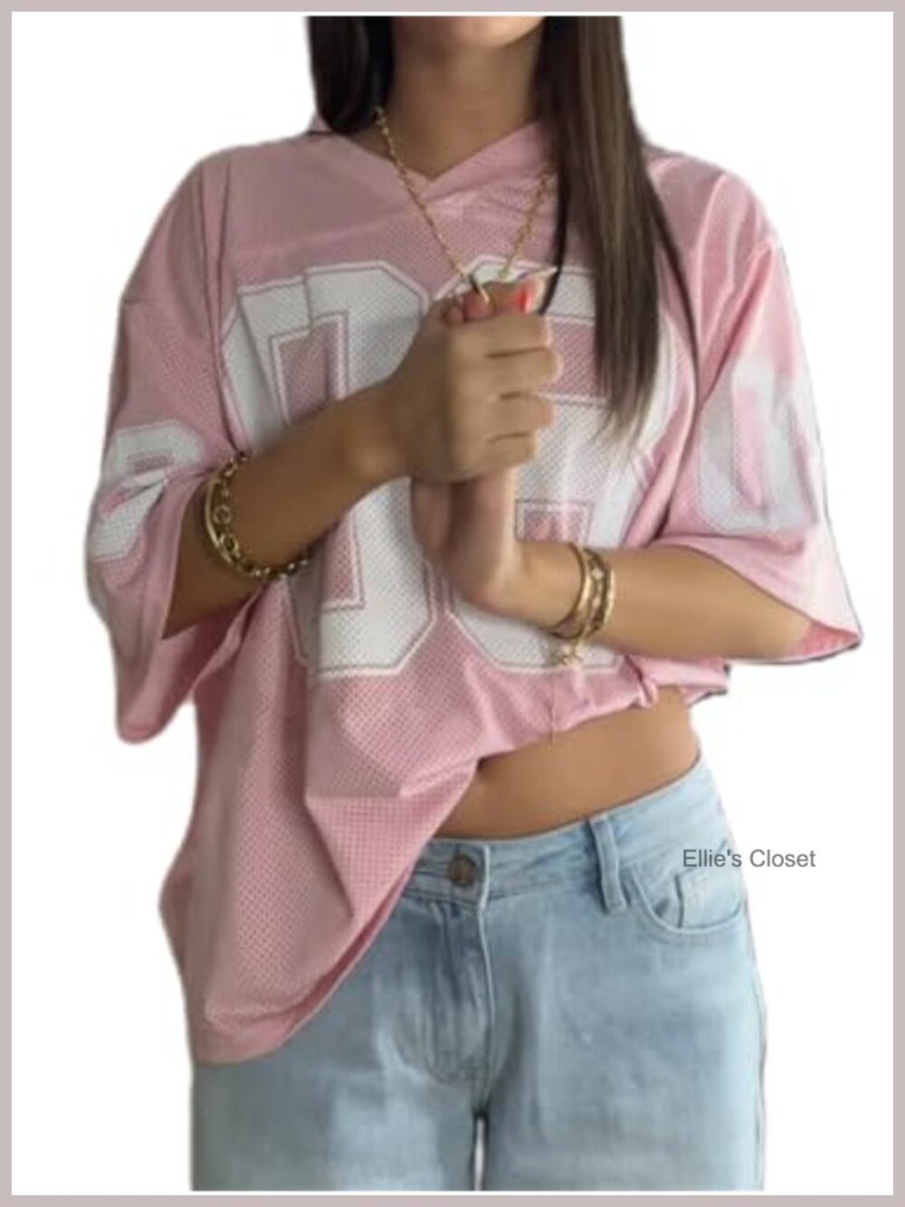Y2K Oversized Graphic Jersey Tee for Women Streetwear Summer Top